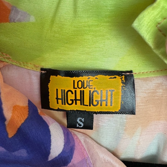 Love highlight Floral Multicolor Women's Top size small - Picture 3 of 4